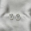 Sterling Silver Stud Earring, Polished, Silver Finish, 02.407.0006