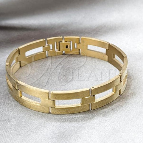 Stainless Steel Solid Bracelet, Polished, Golden Finish, 03.63.22951.09