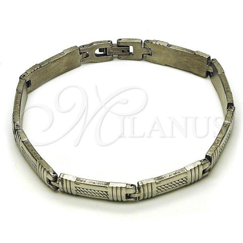 Stainless Steel Solid Bracelet, Polished, Steel Finish, 03.114.0332.1.09
