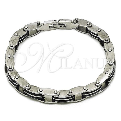 Stainless Steel Solid Bracelet, Polished, Steel Finish, 03.114.0399.09