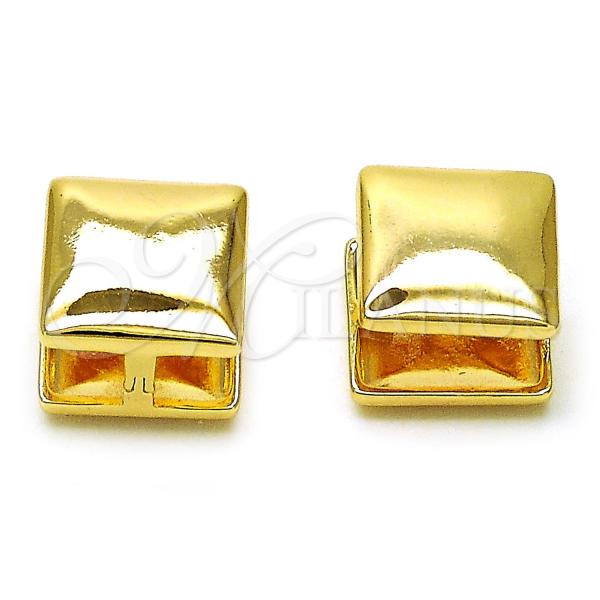 Oro Laminado Huggie Hoop, Gold Filled Style Polished, Golden Finish, 02.195.0295.14