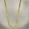 Stainless Steel Basic Necklace, Polished, Golden Finish, 04.238.0017.1.18