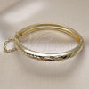 Oro Laminado Individual Bangle, Gold Filled Style Diamond Cutting Finish, Golden Finish, 07.168.0015.1.05 (08 MM Thickness, Size 5 - 2.50 Diameter)