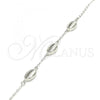 Sterling Silver Fancy Bracelet, Polished, Rhodium Finish, 03.332.0001.07