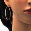 Oro Laminado Medium Hoop, Gold Filled Style Polished, Golden Finish, 5.134.007.45