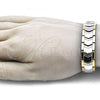 Stainless Steel Solid Bracelet, Polished, Two Tone, 03.114.0356.08