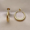 Oro Laminado Medium Hoop, Gold Filled Style Polished, Golden Finish, 02.163.0237.30