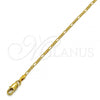 Oro Laminado Basic Necklace, Gold Filled Style Figaro Design, Polished, Golden Finish, 5.222.019.18