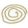 Oro Laminado Basic Necklace, Gold Filled Style Polished, Golden Finish, 04.213.0073.18