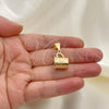 Oro Laminado Fancy Pendant, Gold Filled Style Polished, Golden Finish, 05.342.0007