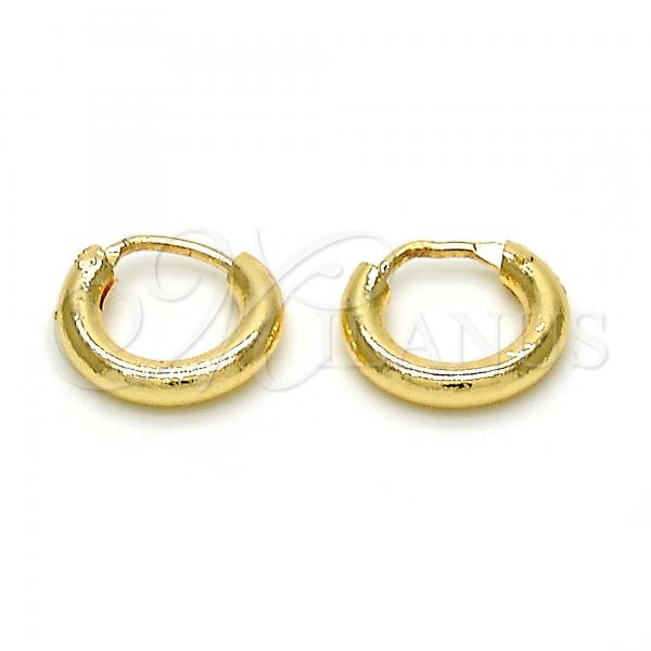 Oro Laminado Small Hoop, Gold Filled Style Polished, Golden Finish, 02.170.0163.10