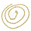 Oro Laminado Basic Necklace, Gold Filled Style Polished, Golden Finish, 04.318.0005.18
