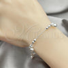 Sterling Silver Fancy Bracelet, Ball Design, Polished, Silver Finish, 03.407.0003.07