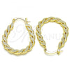 Oro Laminado Small Hoop, Gold Filled Style Polished, Golden Finish, 02.170.0253.25