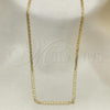 Oro Laminado Basic Necklace, Gold Filled Style Mariner Design, Polished, Golden Finish, 04.213.0133.22