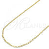 Oro Laminado Basic Necklace, Gold Filled Style Polished, Golden Finish, 04.213.0158.24