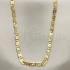 Oro Laminado Basic Necklace, Gold Filled Style Polished, Golden Finish, 04.63.1346.24