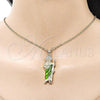 Oro Laminado Religious Pendant, Gold Filled Style San Judas Design, Polished, Tricolor, 05.210.0015