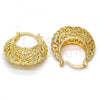 Oro Laminado Medium Hoop, Gold Filled Style Polished, Golden Finish, 02.170.0178.30