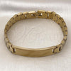 Stainless Steel Solid Bracelet, Polished, Golden Finish, 03.114.0380.1.08