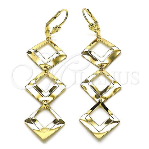 Oro Laminado Long Earring, Gold Filled Style Polished, Golden Finish, 5.066.006.1