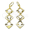 Oro Laminado Long Earring, Gold Filled Style Polished, Golden Finish, 5.066.006.1