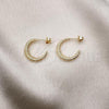 Oro Laminado Small Hoop, Gold Filled Style Diamond Cutting Finish, Golden Finish, 02.163.0202.20