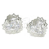 Rhodium Plated Stud Earring, Heart Design, with White Cubic Zirconia, Polished, Rhodium Finish, 02.106.0028.1