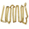 Gold Tone Basic Necklace, Mariner Design, Polished, Golden Finish, 04.242.0031.30GT