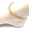 Oro Laminado Basic Anklet, Gold Filled Style Polished, Golden Finish, 04.213.0231.10