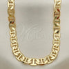 Oro Laminado Basic Necklace, Gold Filled Style Mariner Design, Polished, Golden Finish, 5.222.022.24