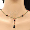 Oro Laminado Fancy Necklace, Gold Filled Style Hand Design, Polished, Golden Finish, 5.039.008.18