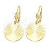 Oro Laminado Dangle Earring, Gold Filled Style Golden Finish, 5.103.011