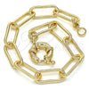 Oro Laminado Basic Bracelet, Gold Filled Style Polished, Golden Finish, 03.378.0001.07