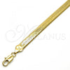 Oro Laminado Basic Bracelet, Gold Filled Style Herringbone Design, Polished, Golden Finish, 5.221.004.1.08