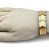 Stainless Steel Solid Bracelet, Polished, Golden Finish, 03.114.0355.2.08