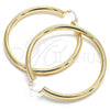 Oro Laminado Extra Large Hoop, Gold Filled Style Hollow Design, Polished, Golden Finish, 02.170.0314.70