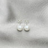 Sterling Silver Stud Earring, with Ivory Pearl, Polished, Silver Finish, 02.408.0085.06