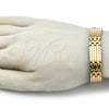 Stainless Steel Solid Bracelet, Polished, Golden Finish, 03.114.0315.2.09