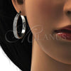 Stainless Steel Medium Hoop, with White Crystal, Polished, Steel Finish, 02.255.0001.35