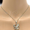Oro Laminado Fancy Pendant, Gold Filled Style Eagle Design, Diamond Cutting Finish, Golden Finish, 5.180.003