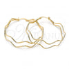 Oro Laminado Large Hoop, Gold Filled Style Diamond Cutting Finish, Golden Finish, 5.145.031