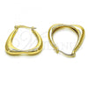 Oro Laminado Medium Hoop, Gold Filled Style Polished, Golden Finish, 02.213.0491.25