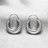 Sterling Silver Small Hoop, Hollow Design, Polished, Silver Finish, 02.392.0047.20