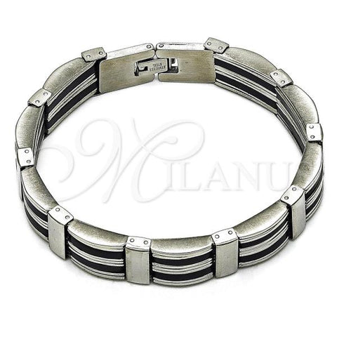 Stainless Steel Solid Bracelet, Polished, Steel Finish, 03.114.0395.09