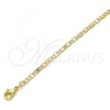 Oro Laminado Basic Necklace, Gold Filled Style Mariner Design, Polished, Golden Finish, 04.213.0030.20