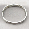 Stainless Steel Solid Bracelet, Polished, Steel Finish, 03.114.0411.08