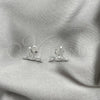 Sterling Silver Stud Earring, Bird Design, Polished, Silver Finish, 02.392.0023