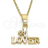 Oro Laminado Fancy Pendant, Gold Filled Style Polished, Golden Finish, 5.181.001