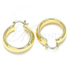 Oro Laminado Medium Hoop, Gold Filled Style Polished, Golden Finish, 02.261.0069.30